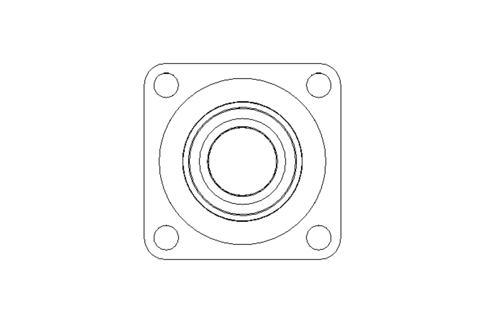 Mancal de flange RCJ N 50/62,7x143