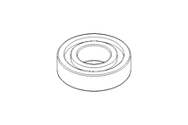 Deep groove ball bearing 61900 2RZ 10x22