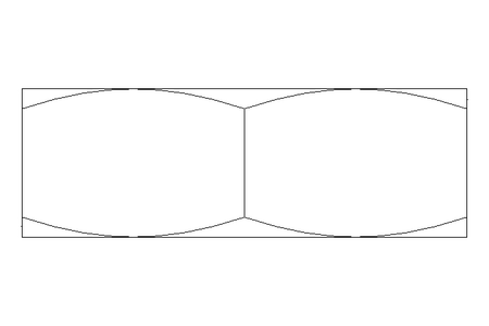 Hexagon nut LH M16 A2 DIN439