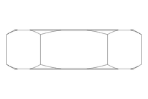 六角螺母 M20x1,5 St-Zn DIN439