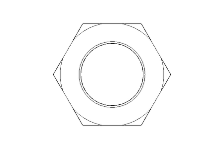 Hexagon nut M20x1.5 St-Zn DIN439