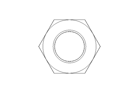 Hexagon nut LH M12 A2 DIN439