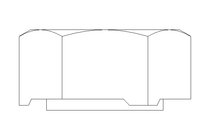 Hexagon weld nut M16 A2 DIN929