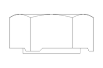 Tuerca hexagonal soldable M16 A2 DIN929