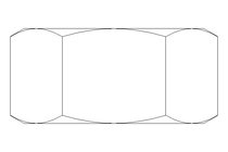 Шестигранная гайка M24x1,5 A4 DIN934