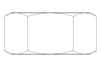 Tuerca hexagonal M8x1 A2 DIN934