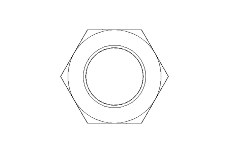 Hexagon nut M20x1,5 St-Zn DIN934