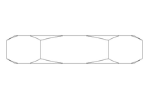 Hexagon nut M20x1.5 AL DIN439