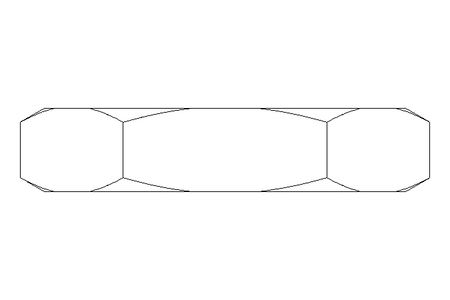 Hexagon nut M20x1.5 AL DIN439