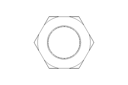 Hexagon nut M20x1.5 AL DIN439