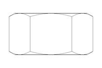 Hexagon nut M22 A2 DIN934