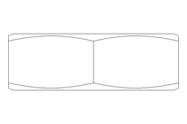 Écrou hexagonal M18x1,5 St-Zn DIN936