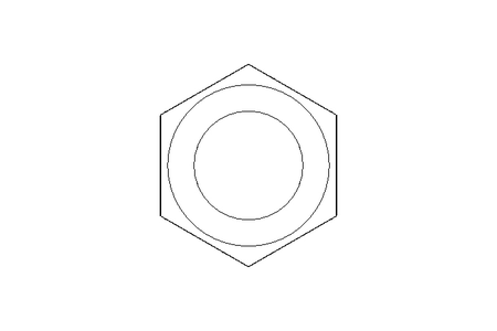 Hexagon nut M24x1,5 St-Zn