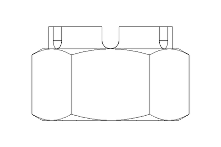 Ecrou crénelé M36x1,5 St-Zn DIN935