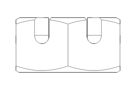 Porca castelo hexagonal M10 A2 DIN937