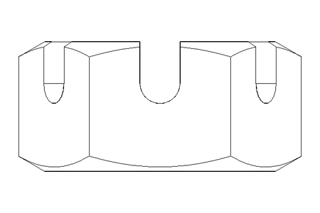 Porca castelo hexagonal M10 A2 DIN937