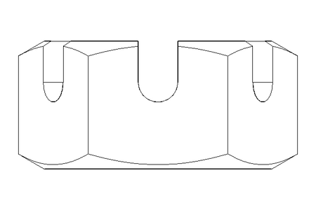 Porca castelo hexagonal M10 A2 DIN937