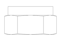 Tuerca hexagonal M8x1 St-Zn DIN985