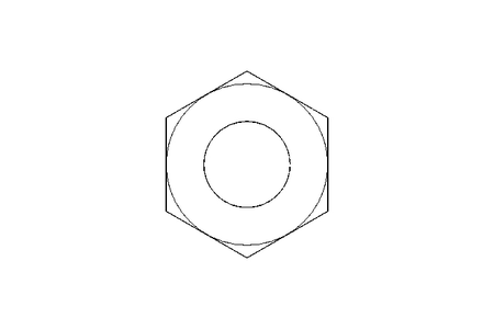 Hexagon nut M12 A2 DIN985