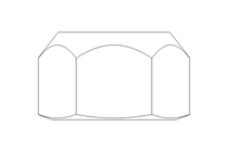 Hexagon nut M16x1.5 St-Zn DIN980