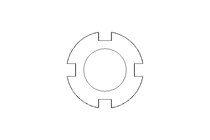 Slotted nut M10x0.75 ST DIN981