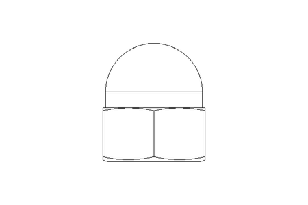 Hexagon cap nut M12 A2 DIN1587