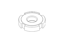 Slotted nut M12x1.5 ST DIN1804