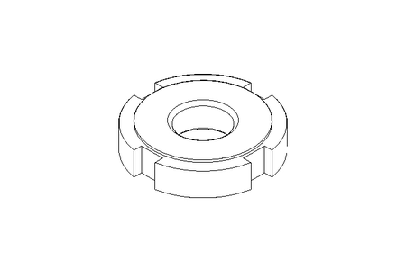 Porca ranhurada M12x1,5 ST DIN1804