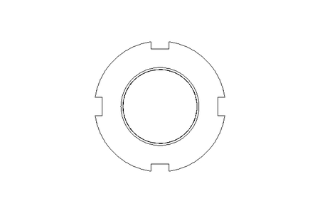 Slotted nut M30x1.5 A2 DIN1804