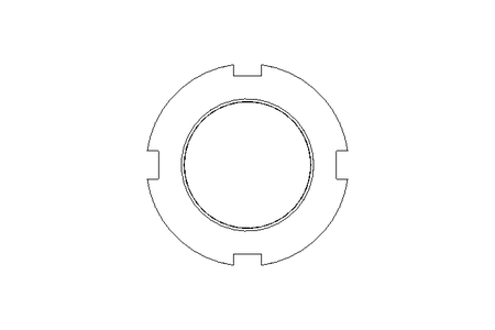 Slotted nut M38x1.5 ST DIN1804