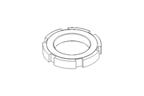 Slotted nut M52x1.5 ST DIN1804