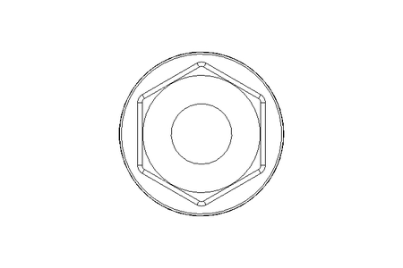 Hexagon nut with collar M8 ST DIN6331