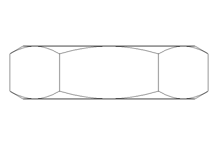 Écrou hexagonal M8x0,75 St-Zn ISO8675