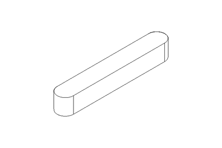 Passfeder DIN6885-1 A 20x3x3 1.4571