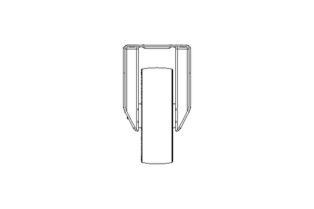 Bockrolle 125x40 Niro VB125/40/1L