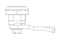 Drehriegel mit Zunge H20