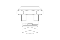 Drehriegel mit Zunge H20