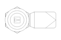 Fecho giratorio com lingueta A=20