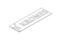 Adesivo de identificacao logo "KRONES"