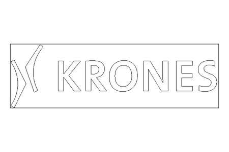 Adesivo de identificacao logo "KRONES"