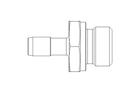 HOSE NOZZLE        G1/2" 9mm 1.4571