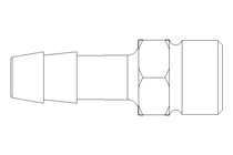 Einschraubtülle G3/8" LW 9 Ms