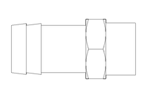 Conector de mangueira G1/2 160/3A Ms58