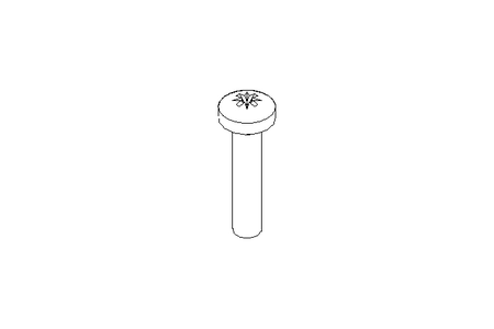 Fillister head screw M2.5x12 A2 ISO7045