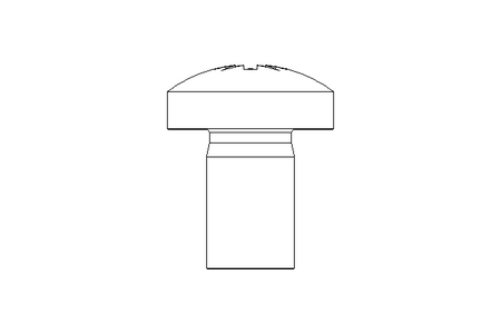 Linsenschraube M5x8 A2 ISO7045