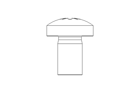 Linsenschraube M5x8 A2 ISO7045