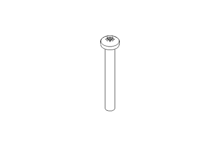 Linsenschraube M5x40 A2 ISO7045