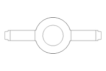 Wing screw M8x20 A2 DIN 316