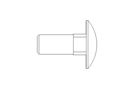 Round head screw M10x25 DIN603