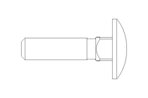 Round head screw M6x25 A2 DIN603